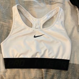White Nike Sports Bra